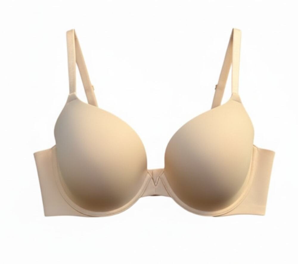 VICTORIA'S SECRET LINED DEMI UNDERWIRE CONVERTIBLE BRA NUDE BEIGE SIZE 38D NEW